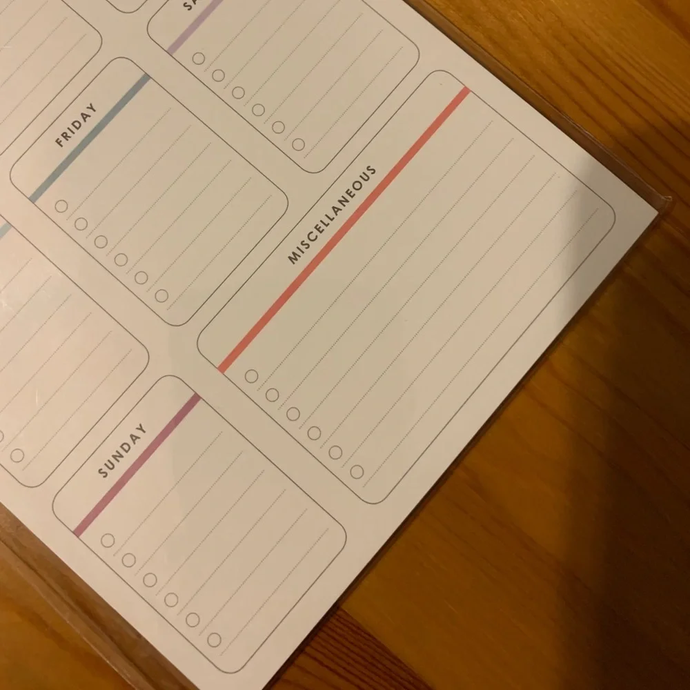 Erin Condren Cleaning Checklist Notepad